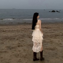 오렌지 블로그마켓추천 리조트룩 아이유 골지니트 백리스 태국 나시 동남아 해외여행여름옷 휴양지룩 원피스 신혼여행원피스 유나