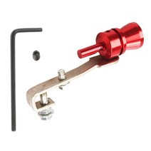 GHSHOP 알루미늄 배기 머플러 블로우 오프 밸브 S/M/L/XL, Red_S, 다색, 알루미늄 합금, 1개