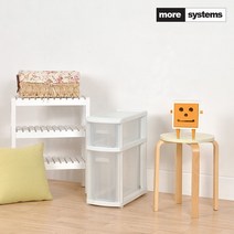 [모아시스템즈] 로망스 2단 서랍장 주방수납장 틈새수납장 슬림서랍장, 상세 설명 참조