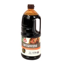 _ 사조 소스레시피 N돼지갈비 양념 2.2KG x 4개, 2200g