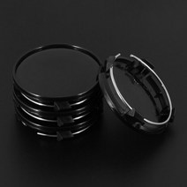 4 개/몫 61mm 적합 56mm 자동차 엠블럼 휠 센터 허브 캡 아우디 새로운 A3 A4 A6 Q3 Q7 자동차 림 교체 허브 캡 로고 없음, Black