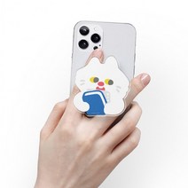스누즈키튼즈 슈퍼마켓 스쿨 아크릭 톡 정품 그립 거치대 홀더 휴대폰거치대, 스쿨 아크릴 톡_스누즈 얼굴