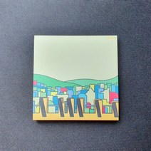 0.7M 부산여행 굿즈 감천문화마을 디자인 메모지, 1개