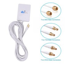3G 4G LTE 안테나 TS9 CRC9 SMA 커넥터 4G LTE 라우터 화웨이 3G 4G LTE 라우터 모뎀 2M 케이블 용 외부 안테나, CRC9 Connector