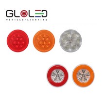 대성부품/LED 면발광 데루등/12V/24V/화물차/브레이크등/대형트럭/테일램프/원형/수입/특장차/렉카/윙바디/샷시/추레라/츄레라/트레일러/엑시언트/볼보/스카니아/만/벤츠/유로/인, 22044 원형 면발광 적색(24V)