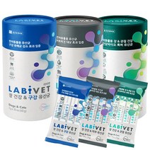 종근당바이오 X 이글벳 라비벳 유산균 강아지 고양이 반려동물영양제 성분좋은유산균, 장&관절 30포 + 증정