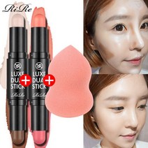 리르 룩스 듀얼 스틱1+1 +워터퍼프 증정 메이크업 쉐딩 하이라이터, 듀얼스틱/3호x3호x워터퍼프증정
