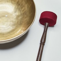 젠힐링샵 싱잉볼 해머(레드) 힐링 집중력 스트레스 태교 요가 명상, 대형