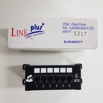 SJC CAT.5E 6PORT 패치판넬 단자 함용 6포트, 1개, SJC CAT.5E 6PORT 패치판넬(단자 함용)
