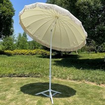 차박 노지캠핑 휴대용 감성 대형 파라솔 그늘막, 기본파라솔+컵홀더+폴대홀더