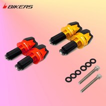 B-1-3 BIKERS 혼다 벤리110 2IN1 핸들발란스 바앤드캡 A타입 앵커방식 M6볼트방식, 골드