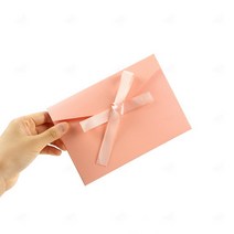 리본 컬러 봉투 1p 청첩장 돌잔치 경조사 상품권 감사 봉투, GS0700382B블루1P