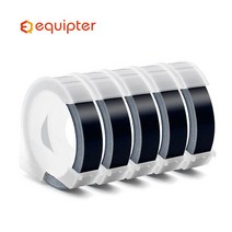 과일 선별기 자두 감 사과 배 감귤 대추 소형 관리기 곡물 이송기 Dymo 3D 엠보싱 수동 스테레오 라벨 프린, 01 5pcs black label_01 6mm