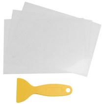 3PCS FEP Release Film 200x140x0.15 mm UV 3D 프린터 LCD SLA 수지 1PC 교체 플라스틱 주걱, 하나, 투명하고 옐로우