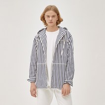 남성 스트라이프 후드 셔켓(HV4UJ12)