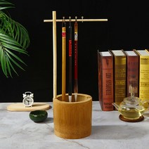 서예 붓 걸이 대나무 거치대 밑받침 홀더 브러쉬 걸이 보관 받침대 calligraphy brush holder, 대나무펜걸이, 1