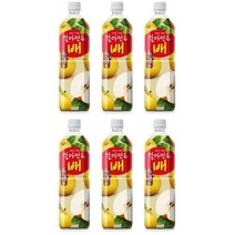 해태음료 갈아만든 배, 6개, 1L