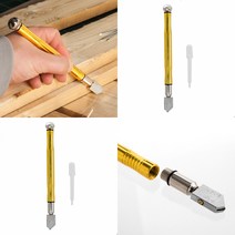 마트498 다이아몬드 유리칼(골드) 8-12MM 사무실유리칸막이 타일커터 헬스장거울 강화유리재단 유리공구 유리자르는칼