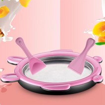 소프트아이스크림기계 젤라또머신 가정용 미니 디저트 빙수메이커 소프트아이스크림기계 젤라또머신 가정용 미니 디저트 빙수메이커 튀긴 요구르트 diy 2 주걱으로 롤을 준비 m2ee