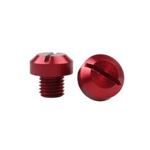 오토바이휴대폰거치대 알루미늄 미러 구멍 나사 M10X1.25 홀 플러그 볼트 혼다 야마하 스즈키 가와사키 KT, 01 빨간