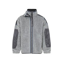 와이프로젝트 남여공용 더블 카라 플리스 자켓 (JACK87-S23 GREY) 그레이