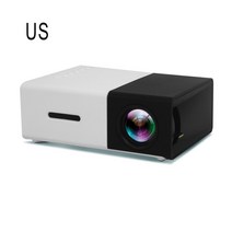 휴대용빔프로젝터 YG300 LCD LED HD 프로젝터 1080P 홈 시네마 야외 영화 무선 스트리밍 미니 EU./US/UK/AU, [01] 미국