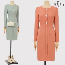 [윈] [77까지페미닌스퀘어넥쥬얼진주원피스