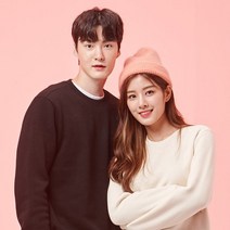 [정품인증] 278645 게스 NL4K0641 [온라인] 유니 미니로고 밍크쭈리 맨투맨