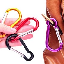 등산 캠핑 고리 D형고리 스텐 카라비너 d형고리 대형, 실버