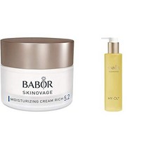 독일 BABOR SKINOVAGE 모이스처라이징 크림 건성 및 저지방 피부를 위한 리치하고 리치한 페이셜 케어 크림 워터-오일 콤비네이션 50ml 클렌징로션 클렌징젤 스크럽 필링, 모이스춰라이징 크림 리치 클렌징 오일