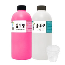(사은품증정) 슬라임만들기 낱색세트 1000ml KIT 스노우키즈 직접 만드는 수제 액체괴물 액괴, 슬라임1000ml(핑크세트)+사은품:디스펜서2개