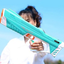 컴벳워터건 워터밤 흡입식 자동전동물총 스피라 물놀이 샷건 워터건 대형 자동흡입 국내배송, 민트