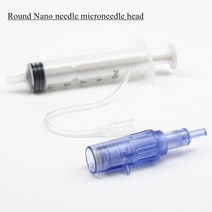 Microneedle 카트리지 스탬프 히드라 인젝터 더마 펜 나노 메조테라피 펜 메조건 휴대용 스마트 인젝터 펜, 06 10pcs round