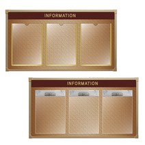 고광택 펄시트게시판 아파트알림판 포켓게시판, 3구, 포켓형