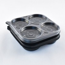 일회용소스용기4칸 AJ 다용도용기 200세트, AJ다용도4칸＋블랙뚜껑