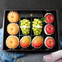[명품] 혼합과일 선물세트 4.5kg 내외 [샤인머스켓+사과+배+애플망고], 없음
