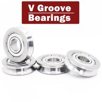 V103008 V Groove Sealed Ball Bearing ( 4 PCS ) 10*30*8 mm Pulley Wheel Bearings V2/1 V3/1.5V4/2/, 색깔2, 4개