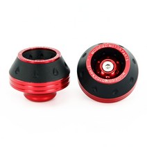 nmax pcx 호환슬라이더 프론트 리어 머플러 가드 오토바이 충돌 방지 휠 보호 패드 모토크로스 타이어 프, 03 Red x2