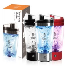 빙빙 쉐이크 전동텀블러 자동 믹스 텀블러 450ml 번호 39139EA, 전동 텀블러-레드