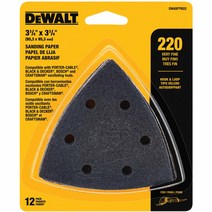 디월트 멀티커터날 삼각샌딩판 샌딩페이퍼 DWA4200 DWASPTRI 12 22, DWASPTRI22