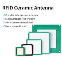 FONKAN 전체 크기 맞춤형 커넥터 및 케이블 길이 UHF RFID 860-960Mhz 리더 모듈 용 2dBi 세라믹 안테나, 120mm 아이펙스(미국)