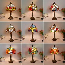 스테인글라스 조명 수입식탁등 스테인드글라스 스탠드 (20CM 36CM), 전원 스위치 버튼, J