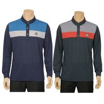 여름긴팔 50대남성 일상 차이나카라셔츠 헨리넥티셔츠