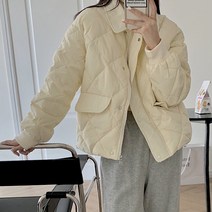 [랜덤플레이] 카라넥 베이직 퀄팅 패딩 자켓