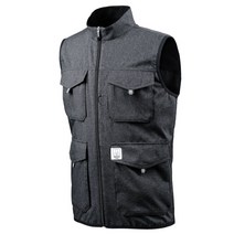 윌비 CT906 근무복 조끼 블랙 멀티포켓 베스트