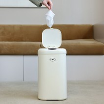 LVAI 센서휴지통 15L, 화이트, 1개