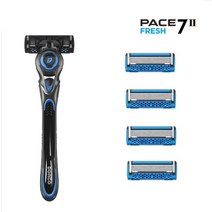 도루코 PACE7 II 7중날 면도기 + 면도날 총 4개, 2개