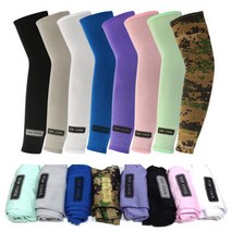 NeedOn 여름철 스포츠 작업장 등산 자외선 차단 및 쿨링 슬리브 쿨토시 10개 구성, 화이트10P