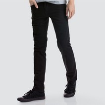 리바이스 LEVIS 남성 511 슬림 스트레이트핏 블랙 데님팬츠 (04511-1907)