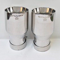 배기음 소리박 에코튜닝 액티브사운드 배기튜닝 팁 자동차 테일 파이프 밝은 스테인레스 스틸 스트레이트, 1개